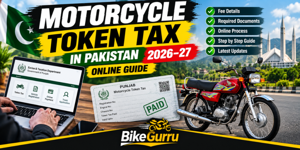 Motorcycle Token Tax in Pakistan 2026–27: Online Guide